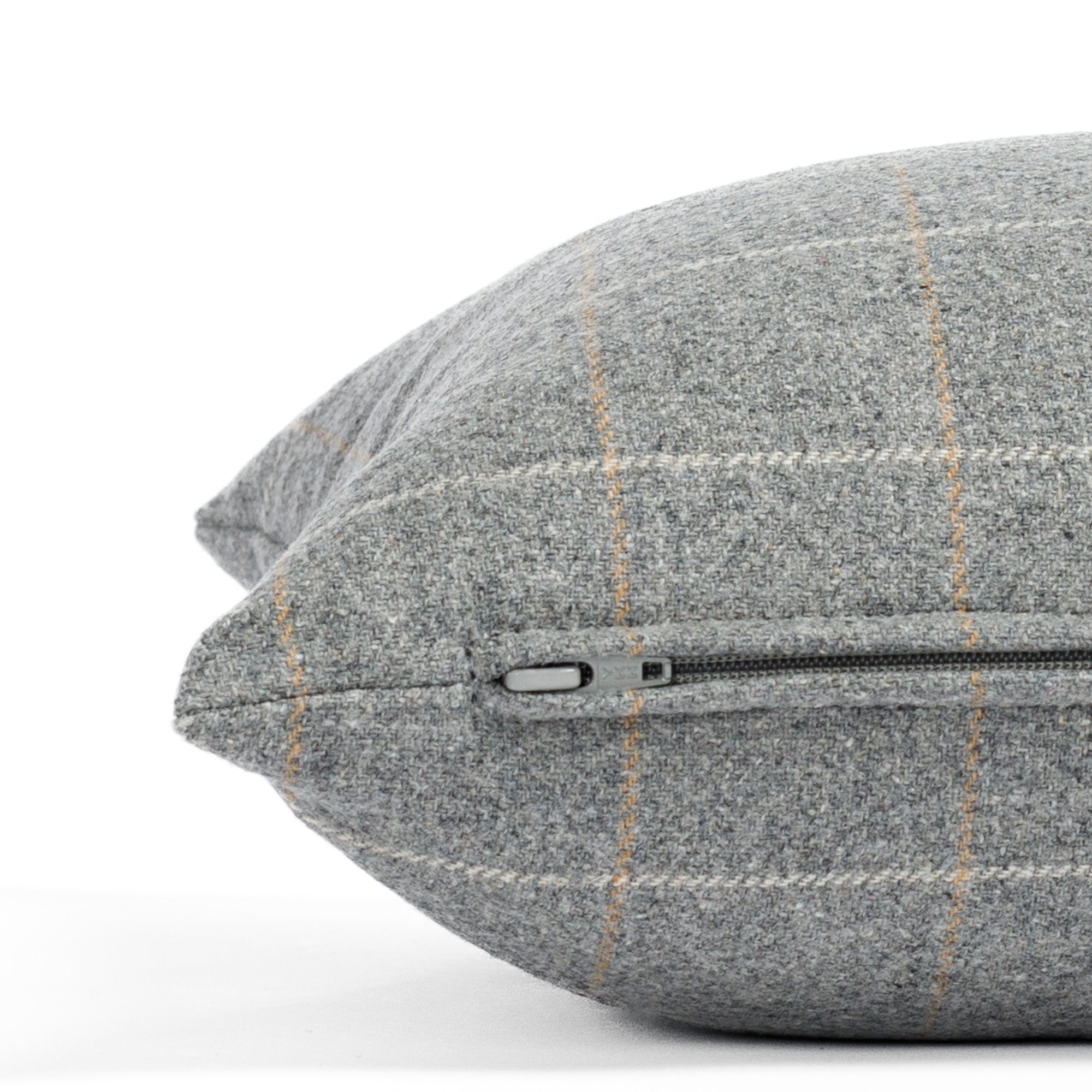 Addison Plaid 14x20 Lumbar Pillow Cover in Flagstone - Decorative Throw Pillow for Sofa, Bed & Home Decor