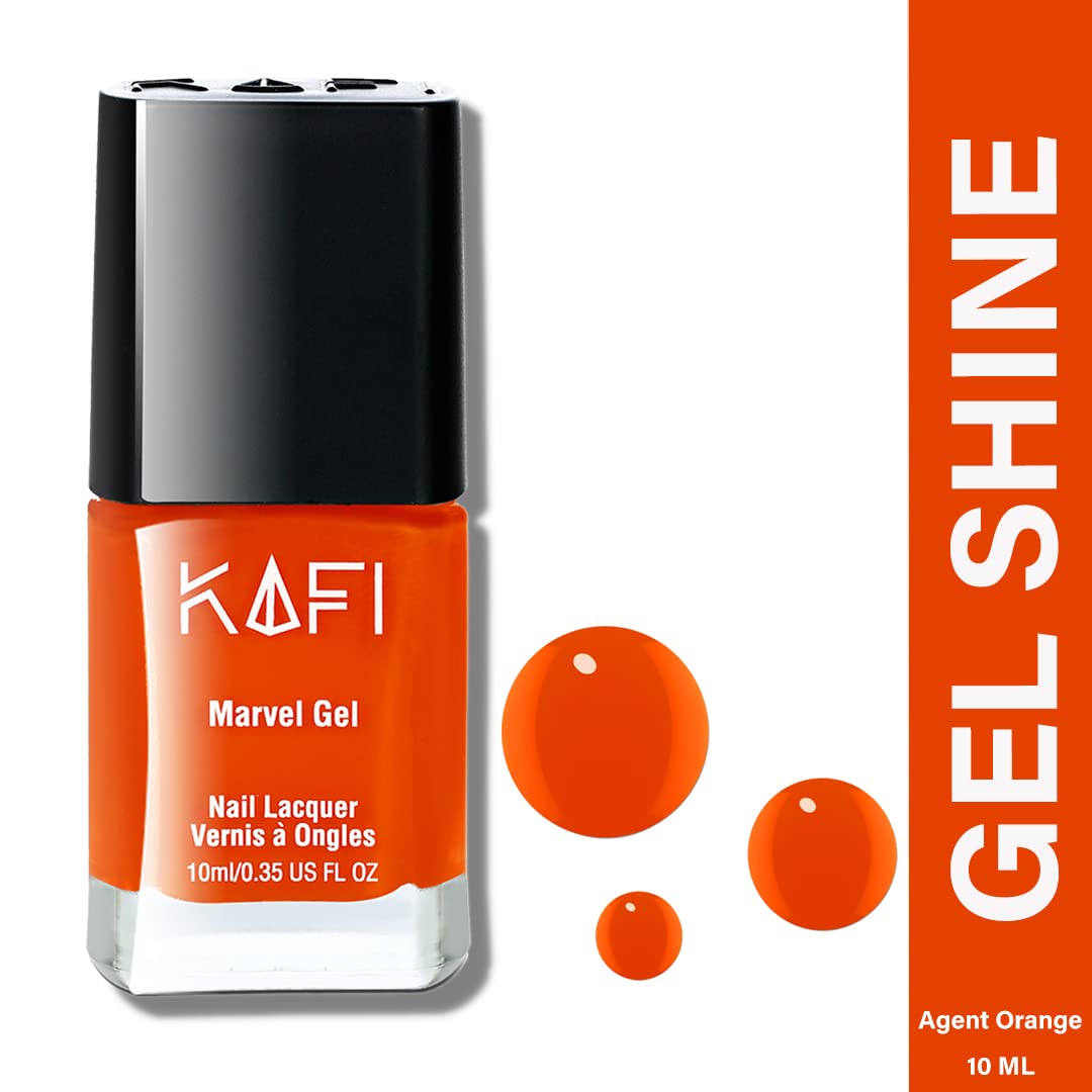 KAFI Cosmetics Nail Polish Set - 4 Trendy Cool Colors, 10ml Each (40ml Total) - Perfect for Manicures, Pedicures & Nail Art Designs