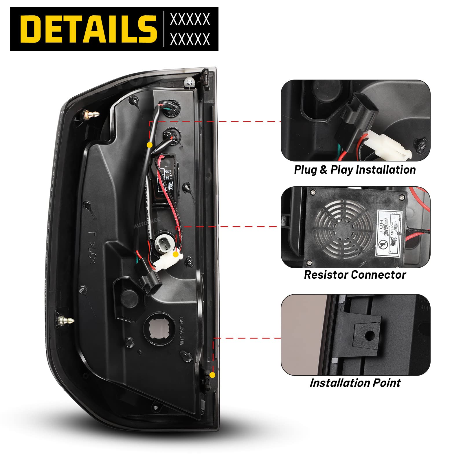 LED DRL Tail Lights for Toyota Tundra 2014-2021 - LED Turn Signal & Brake Light Assembly Replacement Kit - Perfect for Tundra Pickup Truck Upgrades & Night Driving Safety