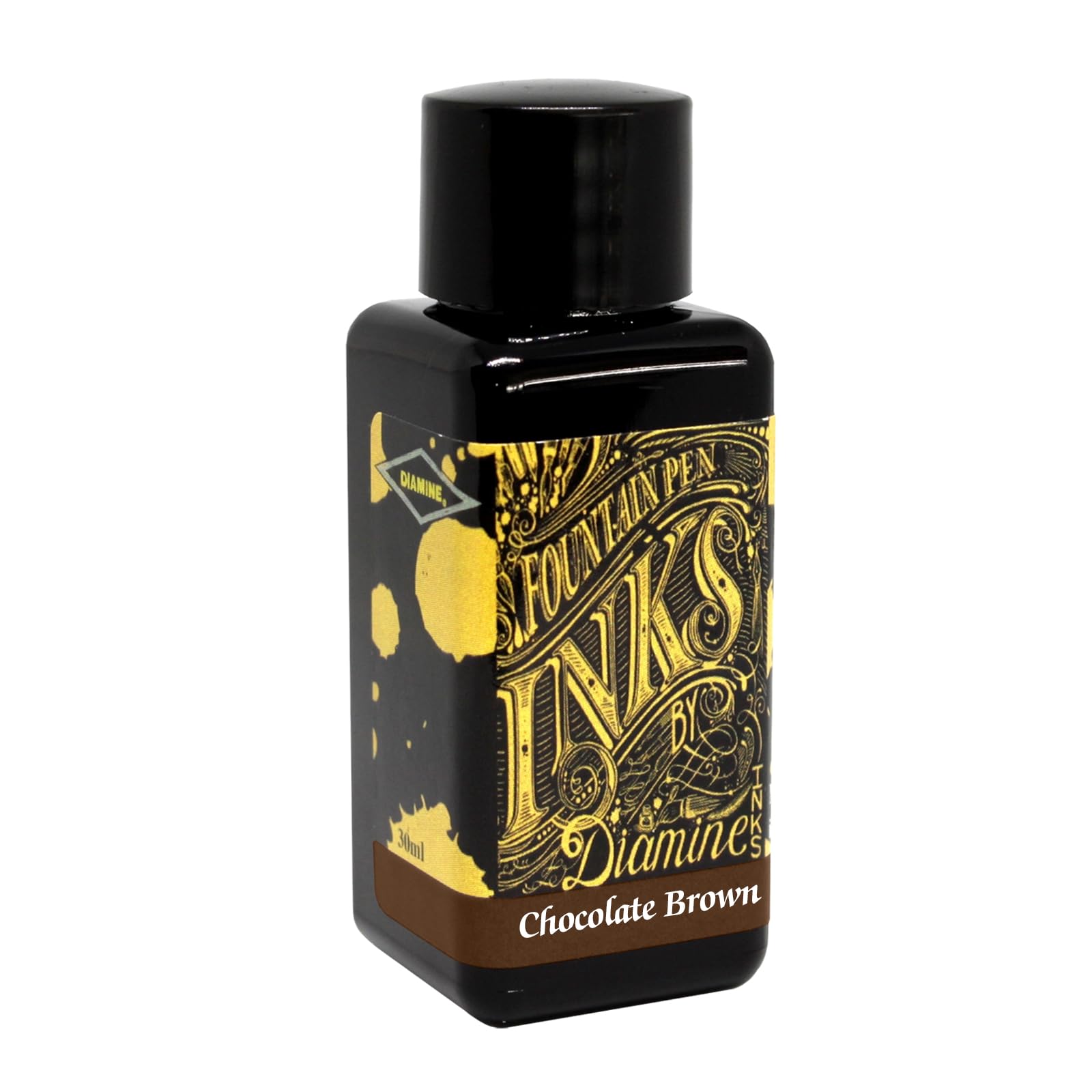 Premium Diamine Fountain Pen Ink - 30ml Bottle, Rich Chocolate Brown for Calligraphy, Journaling & Artistic Writing - Ideal for Fountain Pens, Dip Pens & Ink Art