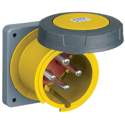 Mennekes 100A Pin and Sleeve Connectors, Plugs, Receptacles, and Inlets - Heavy Duty Electrical Connectors for Industrial Equipment, EV Charging Stations, and Marine Applications