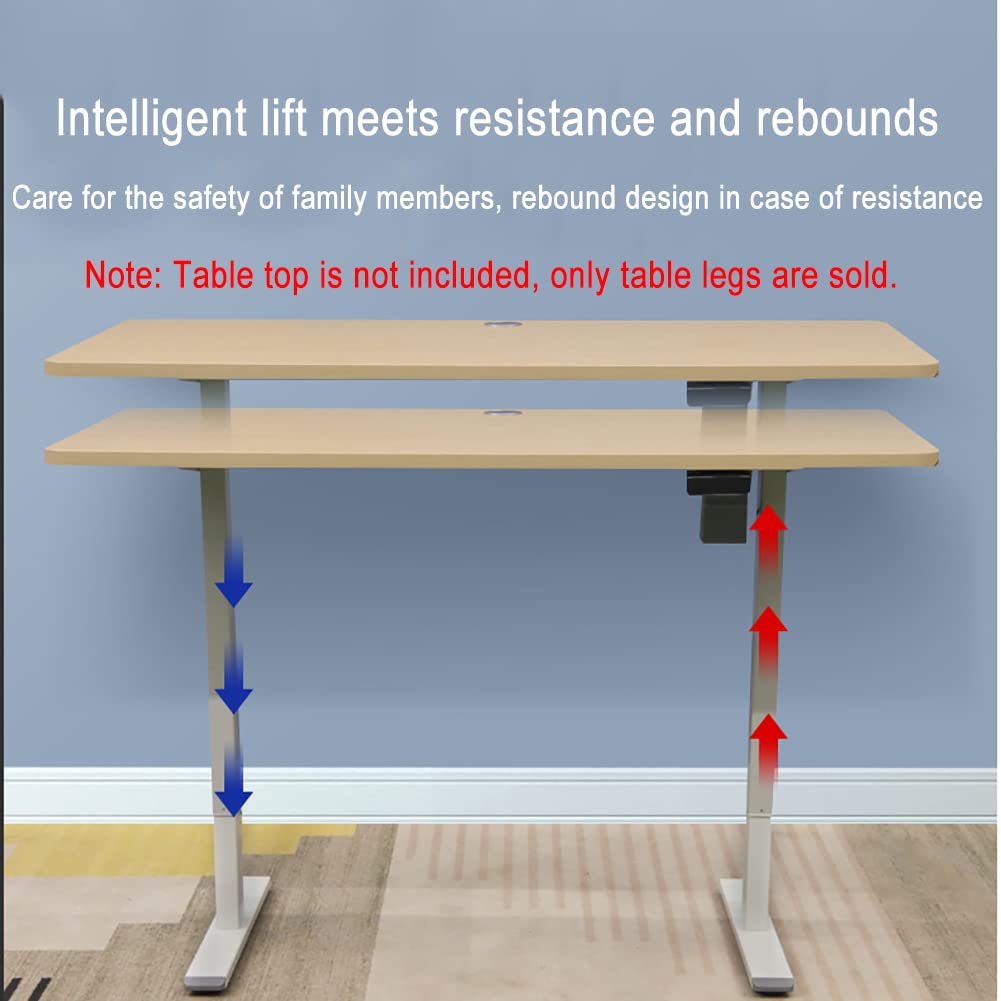 Electric Standing Desk Legs - Adjustable Height Smart Desk Frame for Home Office, Black (Desktop Not Included) | Perfect for Ergonomic Workstations & Gaming Setups