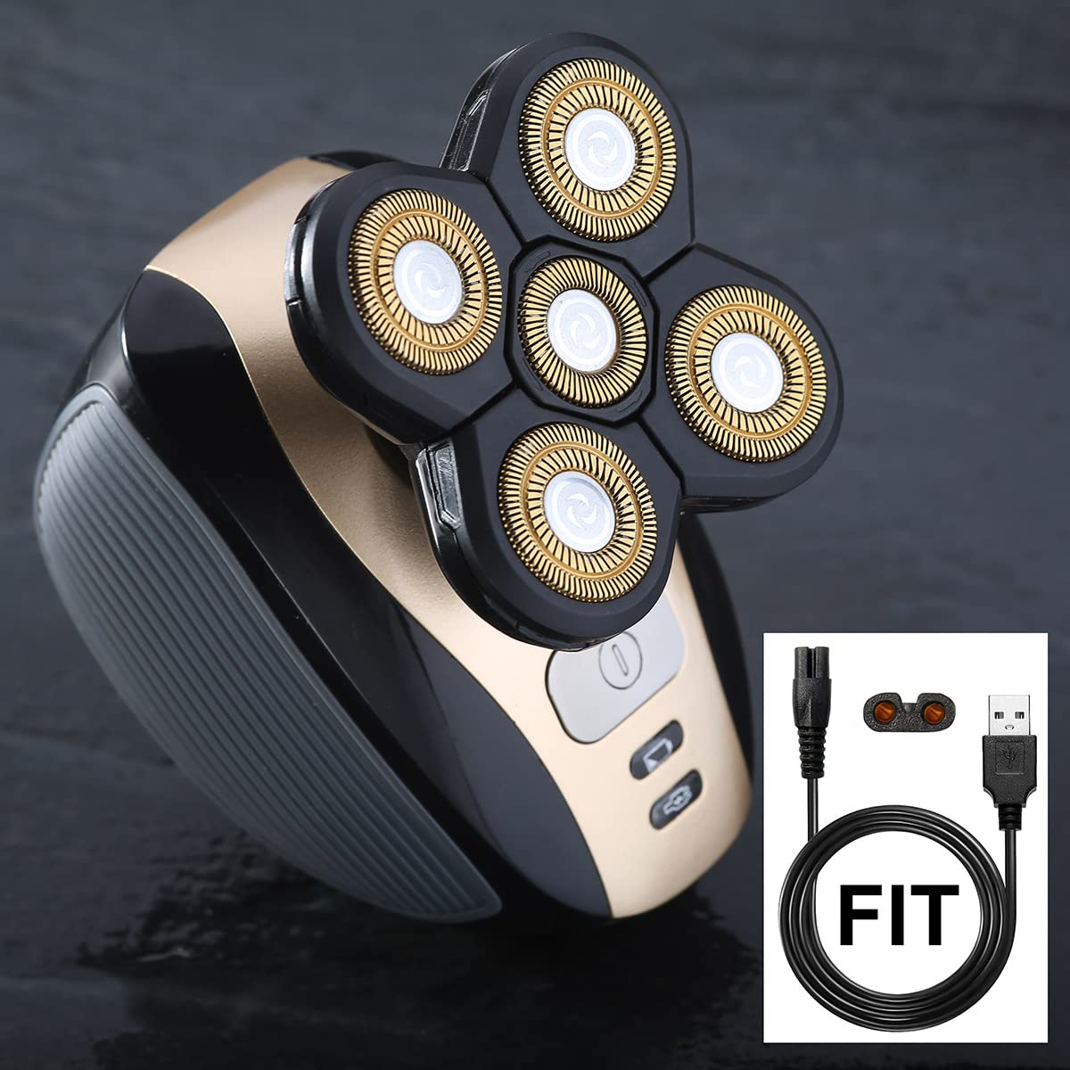 Universal Head Shaver Charger Cord - Compatible with WAHFOX & Multiple Brands Electric Shavers | USB Power Cable Replacement for Smooth Shaving at Home or Travel