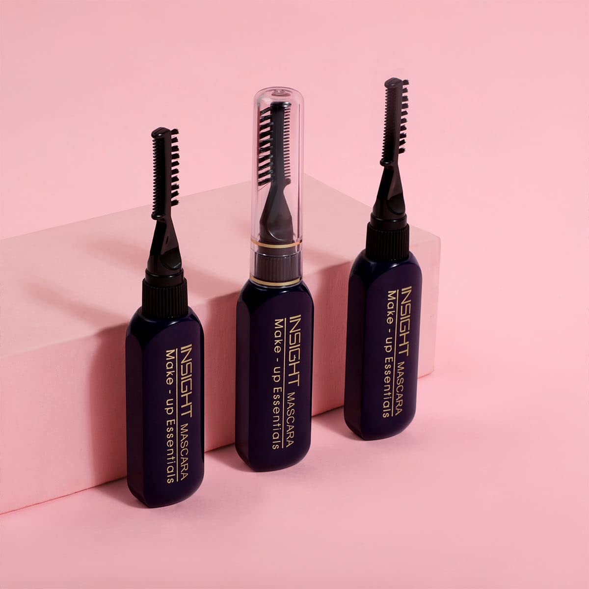 Insight Cosmetics Volumizing & Lengthening Mascara - Waterproof, Long-Lasting, Highly Pigmented for Dramatic Curled Lashes (MAS202) | Perfect for Everyday Wear, Special Occasions & Photo Shoots