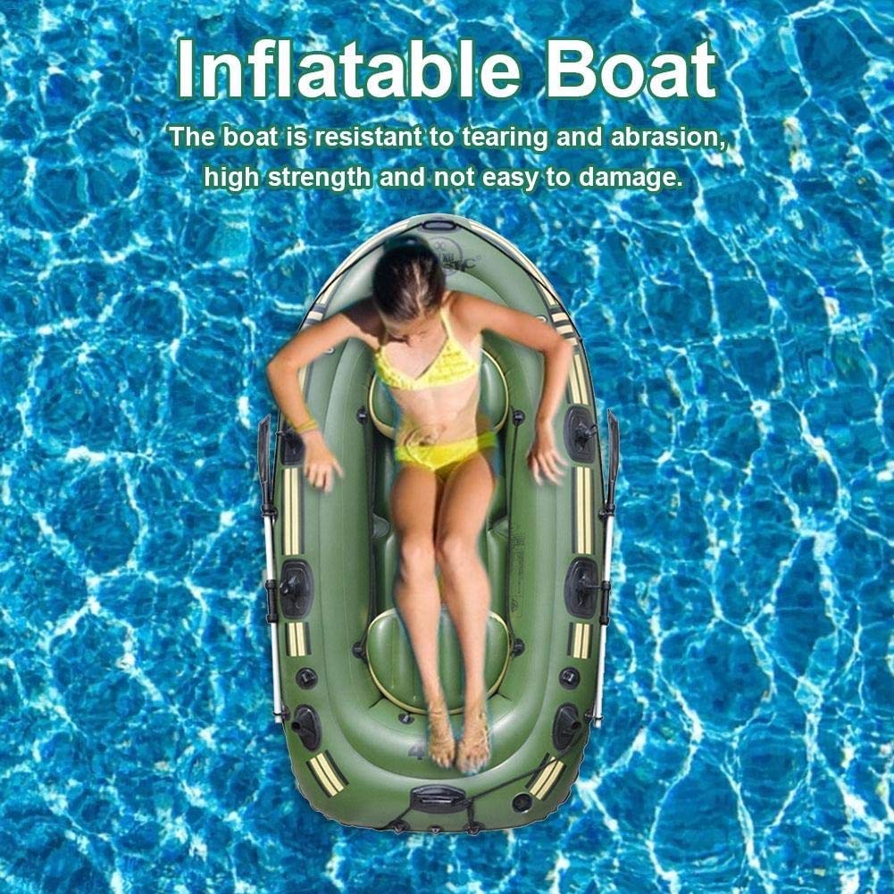 Inflatable Fishing Kayak Boat Set for 2-3 Persons - Portable Explorer Boat with Paddle, Foot Pump & Safety Rope - Perfect for Lakes, Rivers & Coastal Fishing Adventures