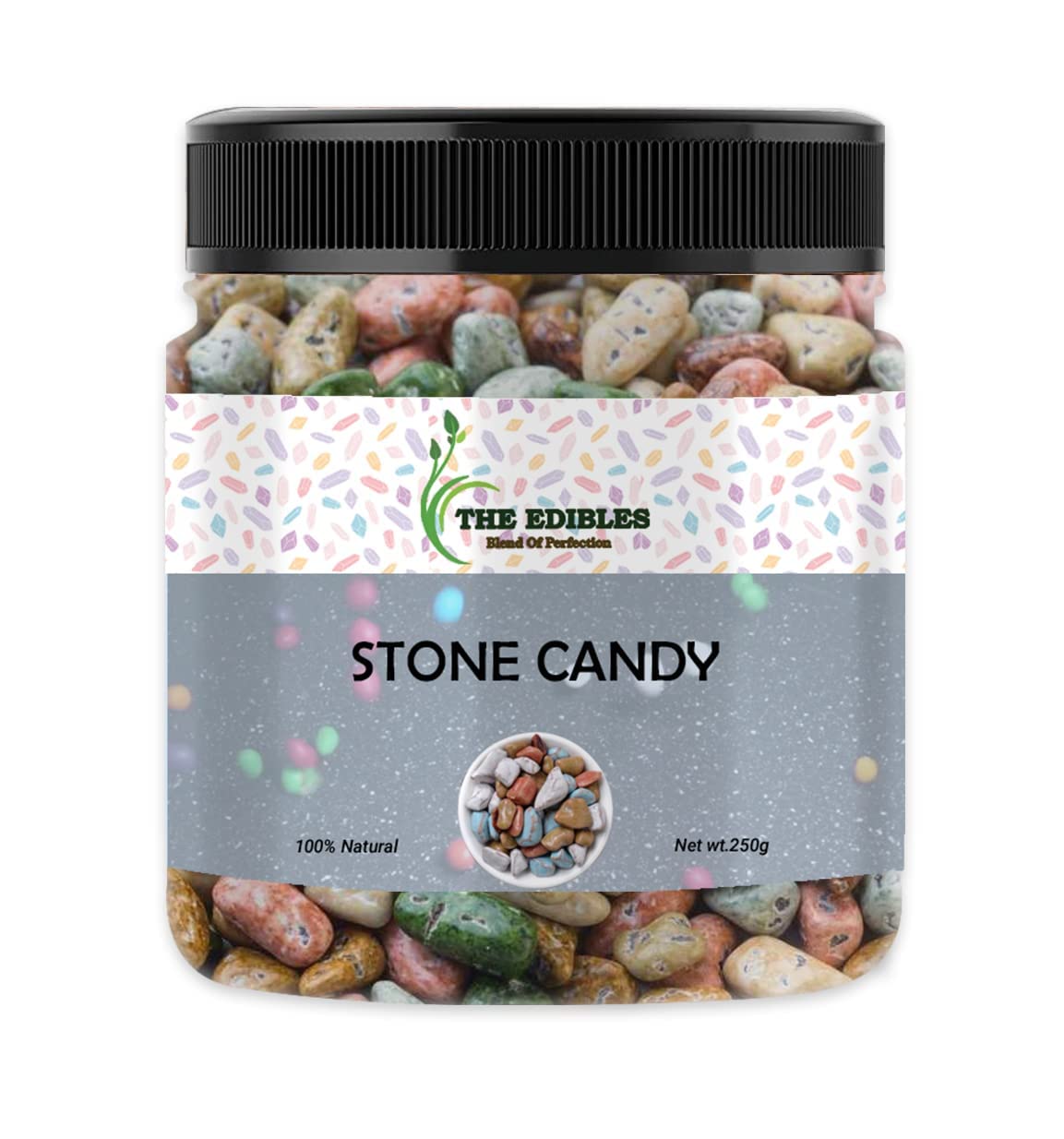 Premium Rock Candy - Natural Stone Candy 250g | Milk Chocolate Coated | Gourmet Gift, Party Favors, Baking Decorations | Perfect for Weddings, Birthdays & Dessert Toppings