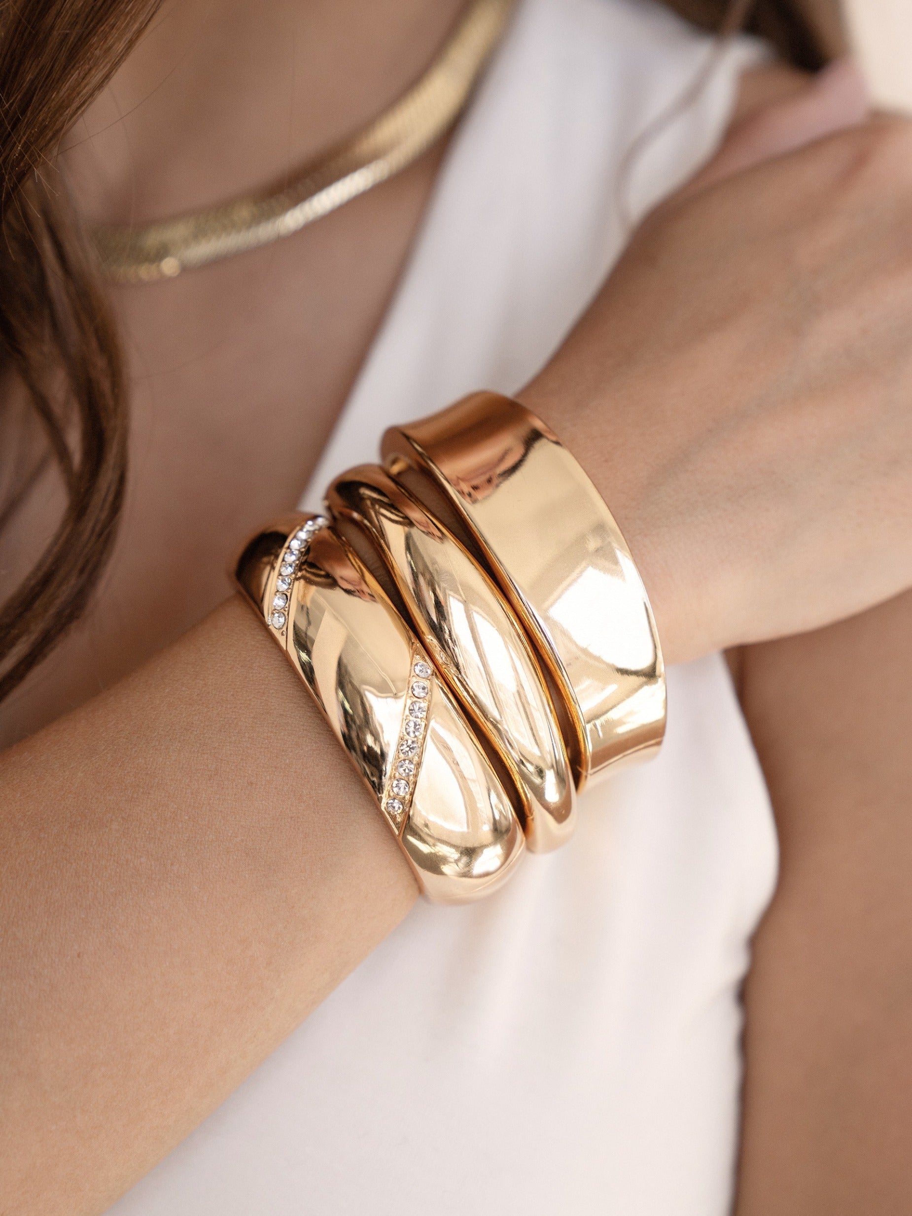 Dreamy Dome Bangle - Elegant Stackable Bracelet for Women | Perfect for Everyday Wear, Layering & Special Occasions