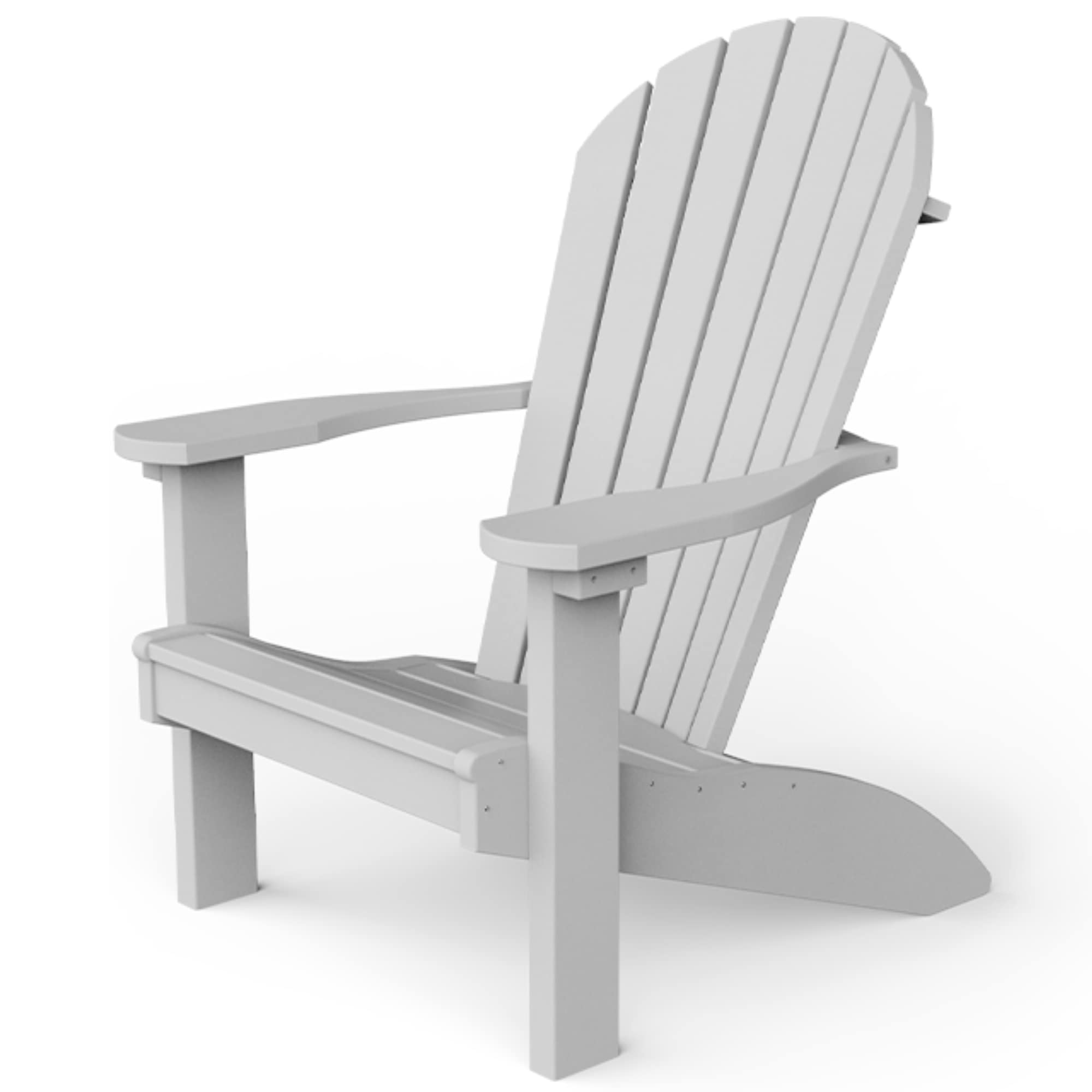 Premium White Poly Plastic Adirondack Chair - Durable Outdoor Patio Lawn Furniture - Handcrafted Amish-Made in USA - Perfect for Backyard, Garden, Poolside & Beach Relaxation