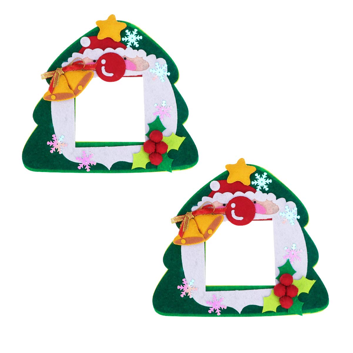Amosfun 2-Pack Christmas Light Switch Stickers - DIY Xmas Tree Shaped Peel & Stick Wall Decals for Holiday Home Decor - Perfect for Festive Party, Living Room & Bedroom Decoration