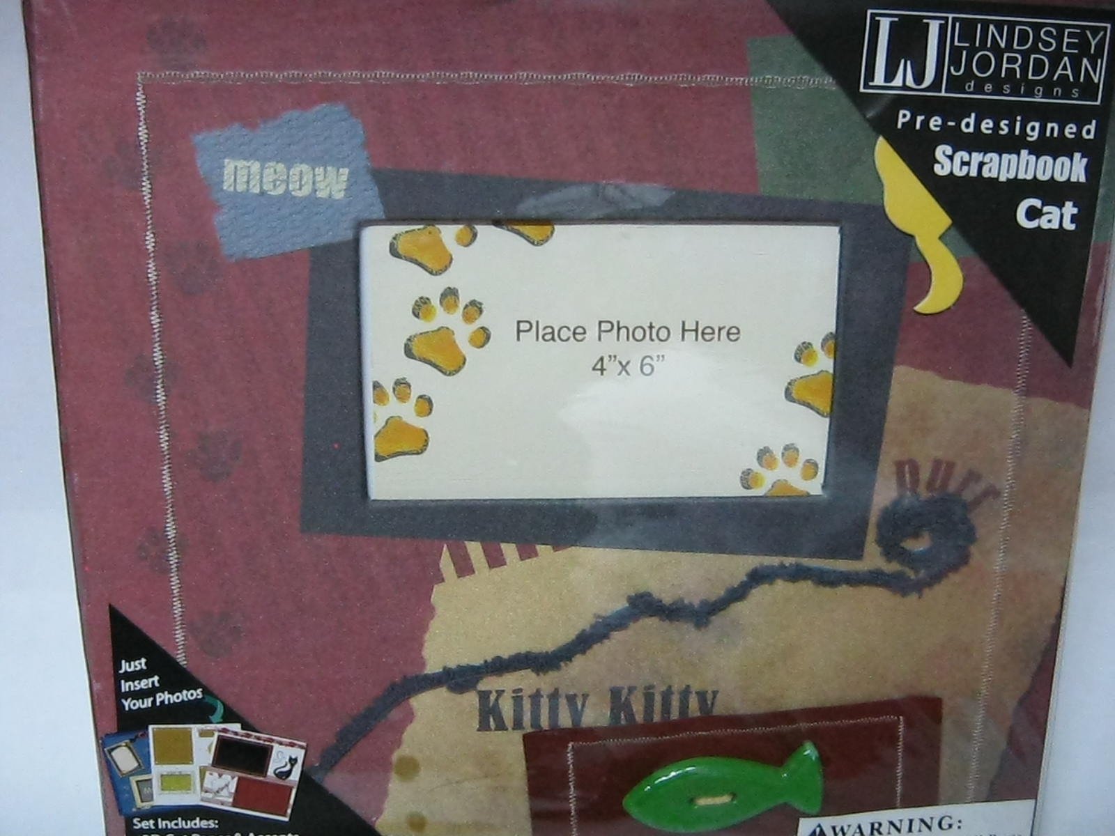 Lj Designs Scrapbook Cat - Premium Scrapbooking Supplies for Cat Lovers | Perfect for DIY Albums, Memory Books & Craft Projects