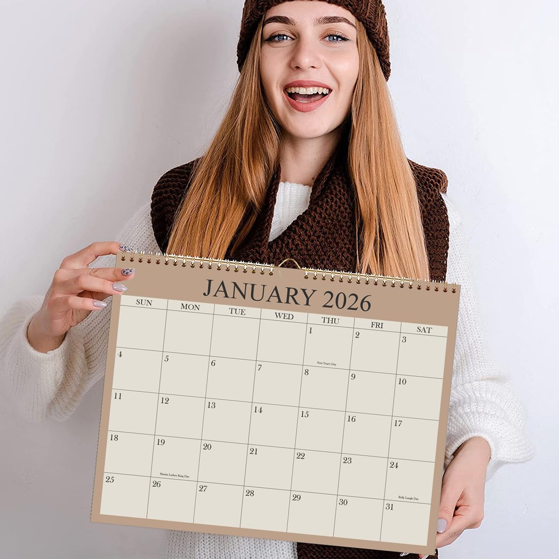 2025-2026 Wall Calendar | 18-Month Planner from July 2025 to December 2026 | Premium Thick Paper with Twin-Wire Binding & Hanging Hook | 8.5