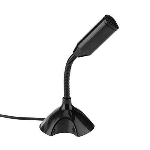 1PC USB Mini Desktop Microphone Stand for PC Laptop Computer Notebook - Clear Sound Quality for Online Meetings, Gaming, Podcasting & Video Recording