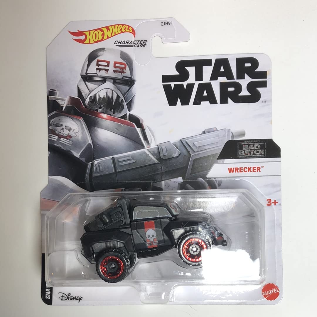Hot Wheels Star Wars Wrecker Die-Cast Character Car - Black - Collectible Toy Vehicle for Kids & Adults - Perfect for Play, Display & Star Wars Fans Collection