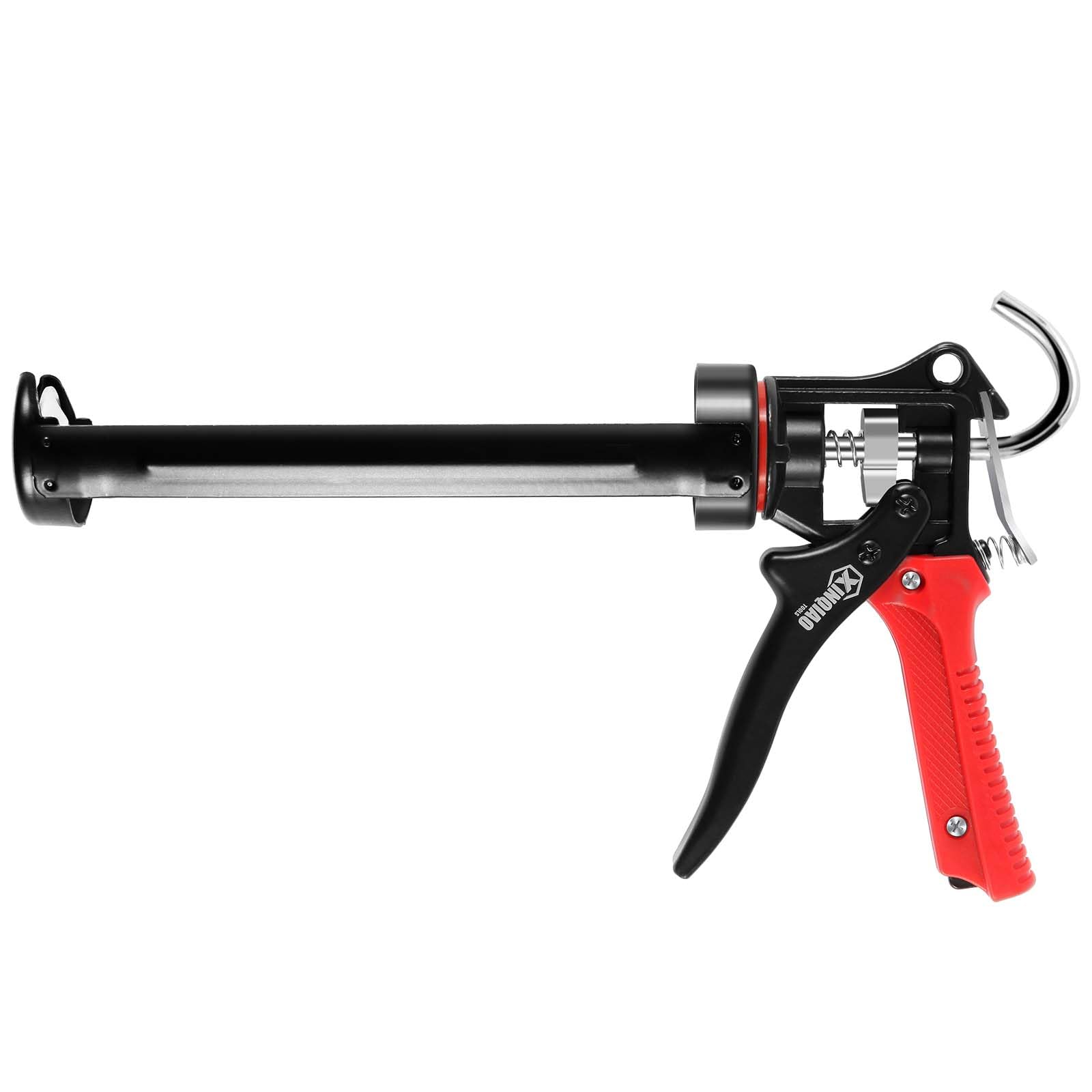 Premium XINQIAO 10 OZ Caulk Gun - 18:1 Thrust Ratio, Swivel Barrel for Silicone & Sealants - Perfect for Home Repairs, Bathroom & Kitchen Caulking, DIY Projects