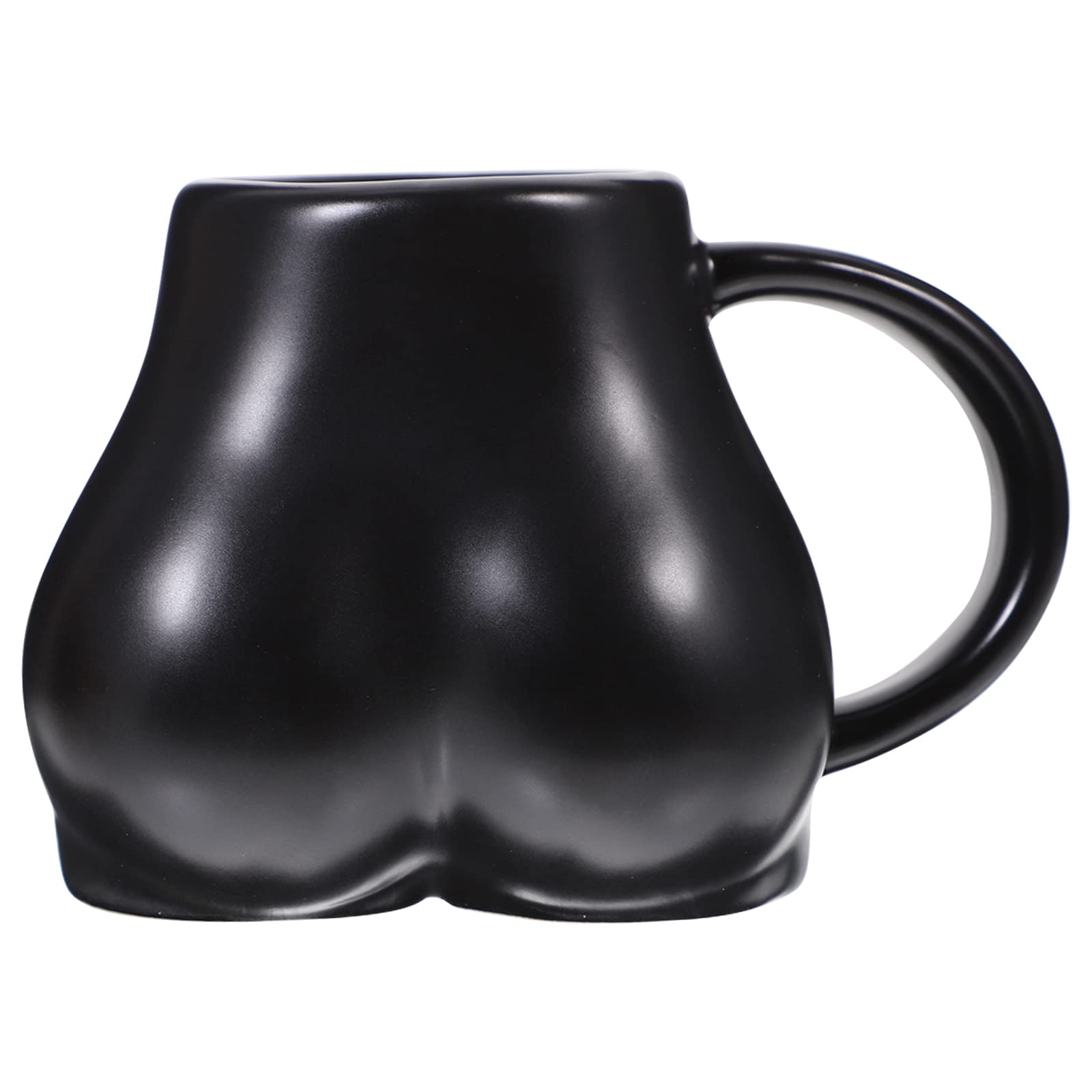 Jojofuny Creative Butt Shaped Mug - Funny Ceramic Coffee Cup for Desk Decor, Unique Gift for Coffee Lovers - Perfect for Office, Home & Gag Gifts