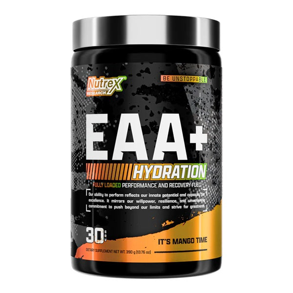 EAA + Hydration Powder Supplement - Mango Flavor 390g | Post-Workout Recovery Drink, Gym Hydration & Electrolyte Replenishment