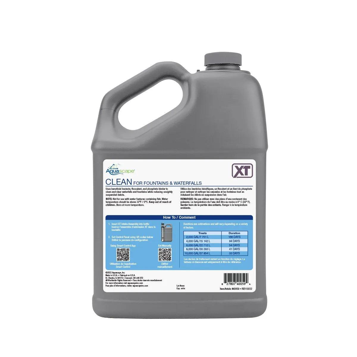 Clean for Fountains XT - Premium Fountain Cleaner Solution | Removes Algae & Mineral Deposits | Safe for Outdoor & Indoor Water Features | Perfect for Garden Fountains, Birdbaths & Decorative Ponds
