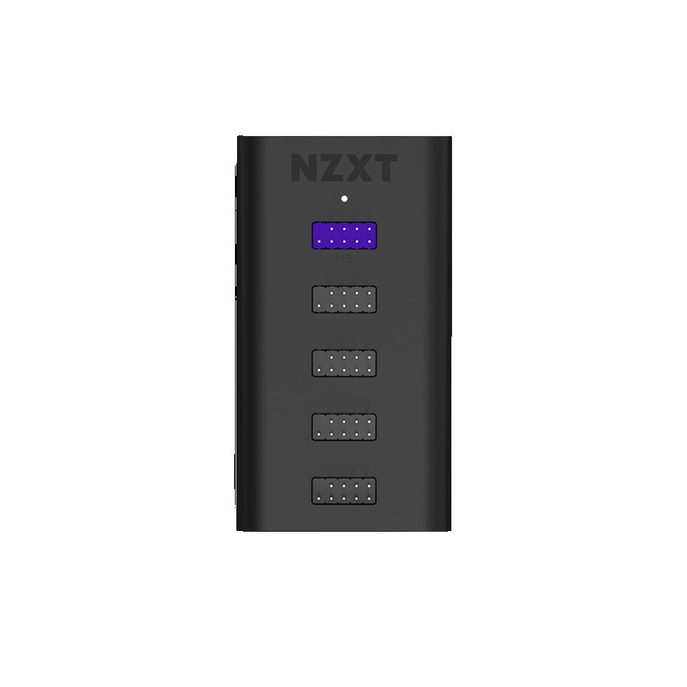 NZXT Internal USB Hub - 4-Port USB 2.0 Expansion for PC Gaming & Workstation - Perfect for Cable Management & Extra Connectivity in Gaming Rigs, Streaming Setups & Office PCs