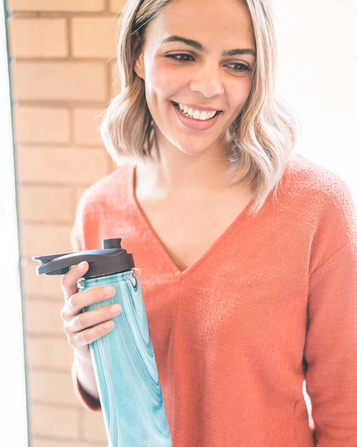 Summit Water Bottle Chug Lid - Leak-Proof Sports Cap for Hiking, Gym & Outdoor Activities | BPA-Free Tritan Plastic | Easy One-Hand Drinking for Athletes & Campers