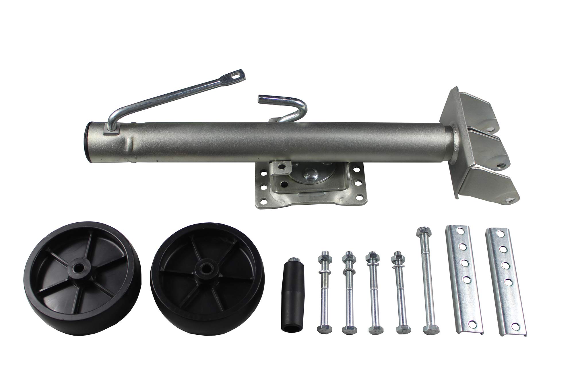 MaxxHaul 70149 Heavy Duty Trailer Jack with Dual Wheels - 1500 lbs Capacity, Adjustable 26.5