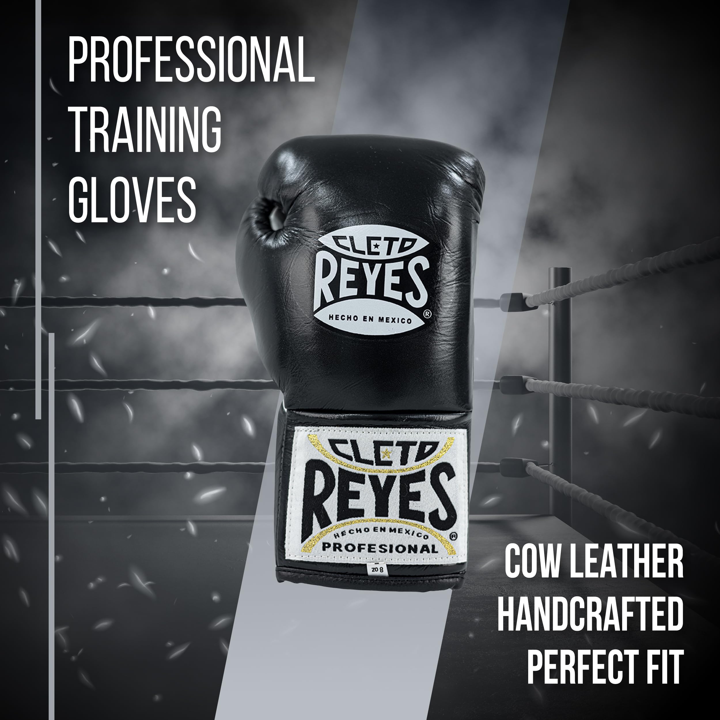 Cleto Reyes Professional Competition Boxing Gloves for Men & Women - Premium Leather & Horsehair Training Gloves for MMA, Kickboxing, Muay Thai - Lace-Up Design for Boxing Gyms & Fight Training