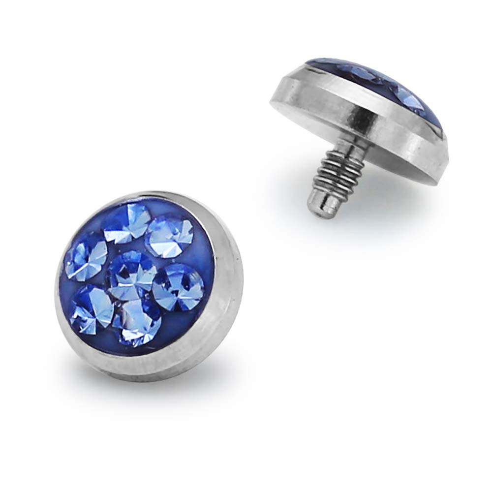 Premium Crystal Stone Surgical Steel Body Jewelry - Durable & Hypoallergenic Nose Rings, Belly Bars & Lip Studs for Piercing Lovers | Perfect for Parties, Gifts & Everyday Wear