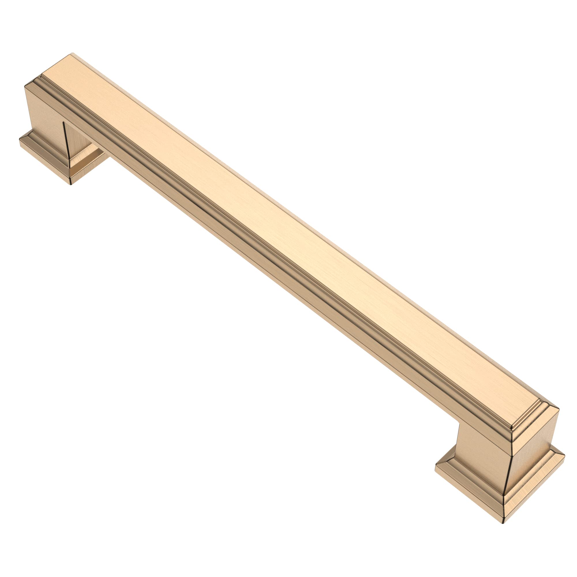 15 Pack Brushed Brass Cabinet Pulls - 5 Inch (128mm) Hole Centers - Gold Cabinet Handles for Kitchen Cabinets & Drawers - Durable Hardware for Home Renovation & Furniture Upgrade - AL3071BB