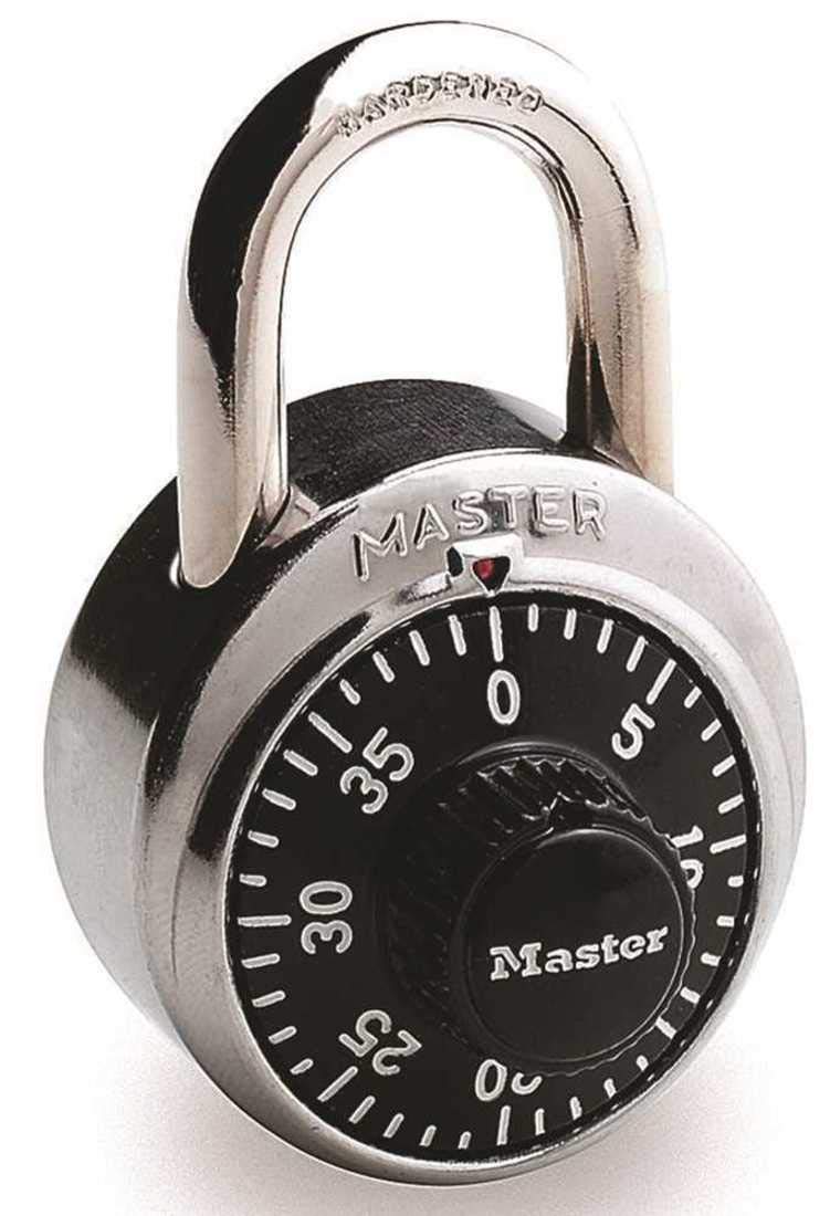 Master Lock 1500 Keyless Combination Lock - Black | Secure Lockbox, Locker & Storage | Durable Padlock for School, Gym & Travel