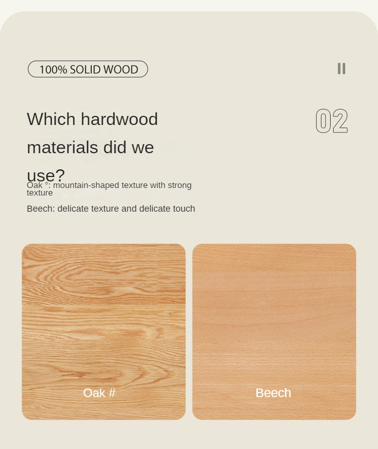 Solid Oak and Beech Wood Bed with Built-in LED Lights and Bookshelf - Modern Bedroom Furniture for Small Spaces, Lofts, and Studio Apartments