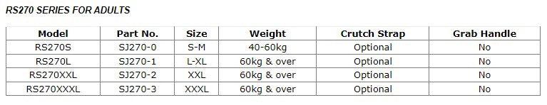 RS270L Life Jacket (PFD) Level 50 - Large Adult for 60+ kg - Water Sports, Boating & Fishing Safety Gear