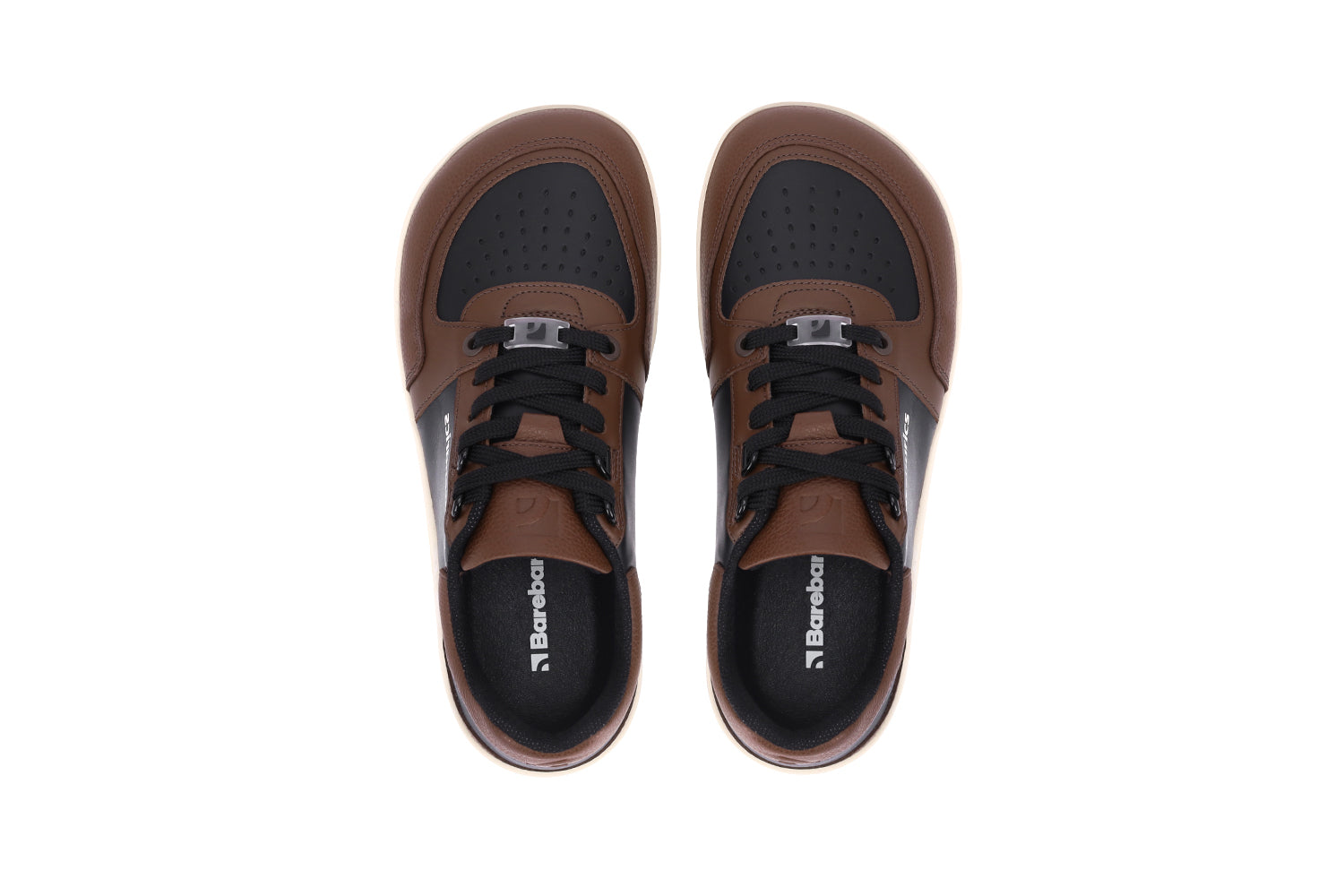 Barefoot Sneakers for Men & Women - Barebarics Wave Black & Dark Brown Minimalist Shoes | Lightweight & Flexible for Running, Walking & Gym Workouts