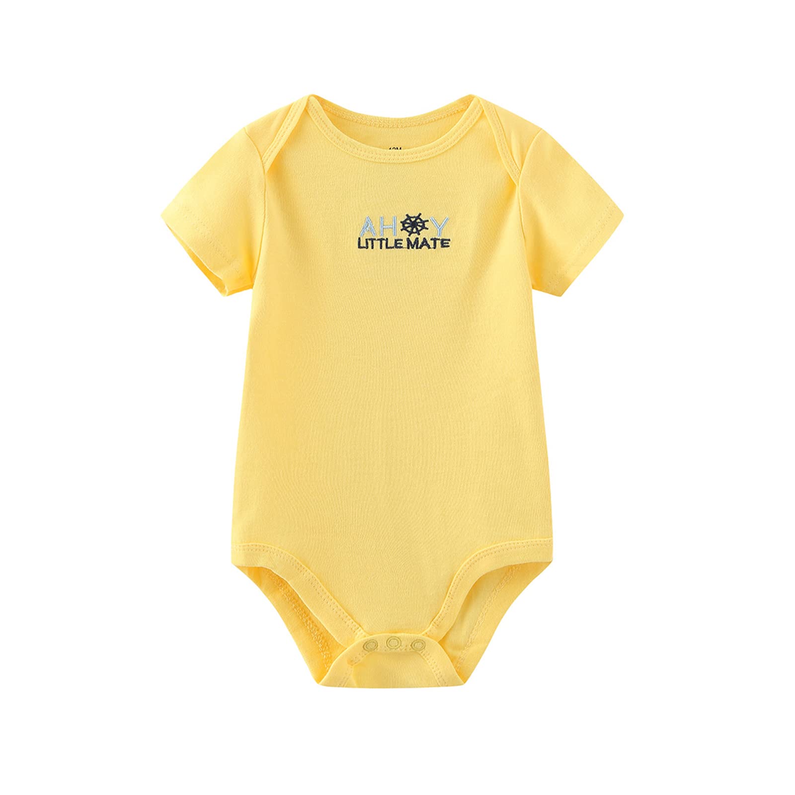 Newborn Baby Clothes Set - Cute Short Sleeve Bodysuits & Pants for Boys & Girls - Soft Cotton Layette Gift Set - Perfect for Hospital, Photo Shoots & Daily Wear