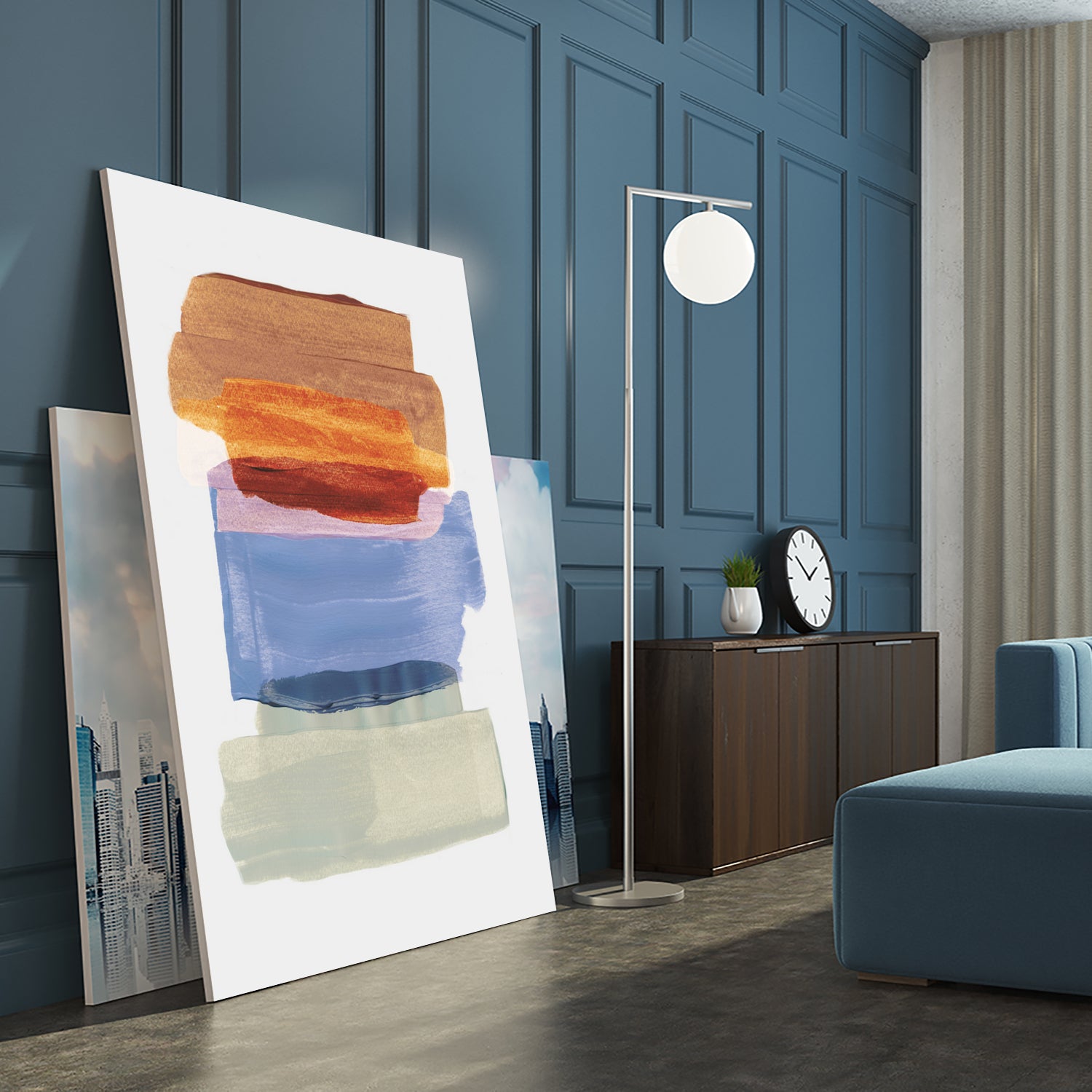Abstract Brush Strokes 49 A1 - Modern Art Canvas Print for Home & Office Decor | Perfect for Living Room, Bedroom, and Workspace Wall Art