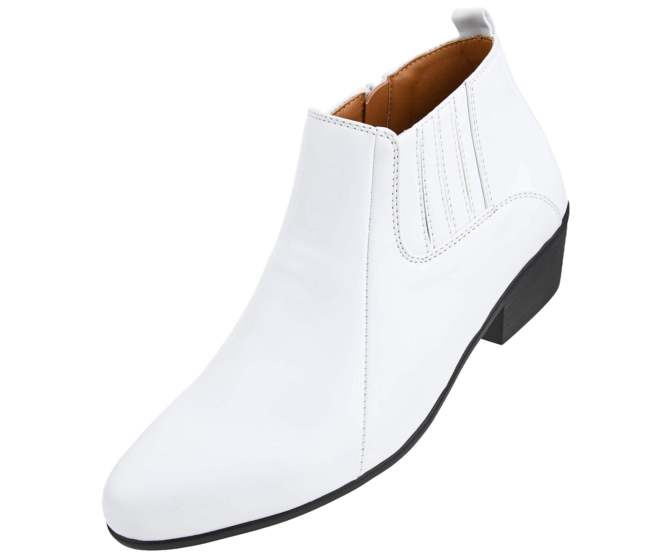 Bota - Men's Casual & Dress Boots | Western Inspired Ankle Boots | Manmade Leather | Solid Colors | Fashion Boots for Men - Perfect for Work, Outdoor & Everyday Wear