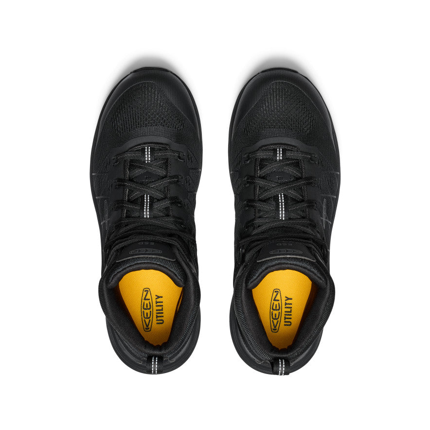 Men's Vista Energy Mid ESD Safety Shoes with Carbon Toe - Black/Black | Electrical Hazard Protection for Industrial Work & Construction Sites