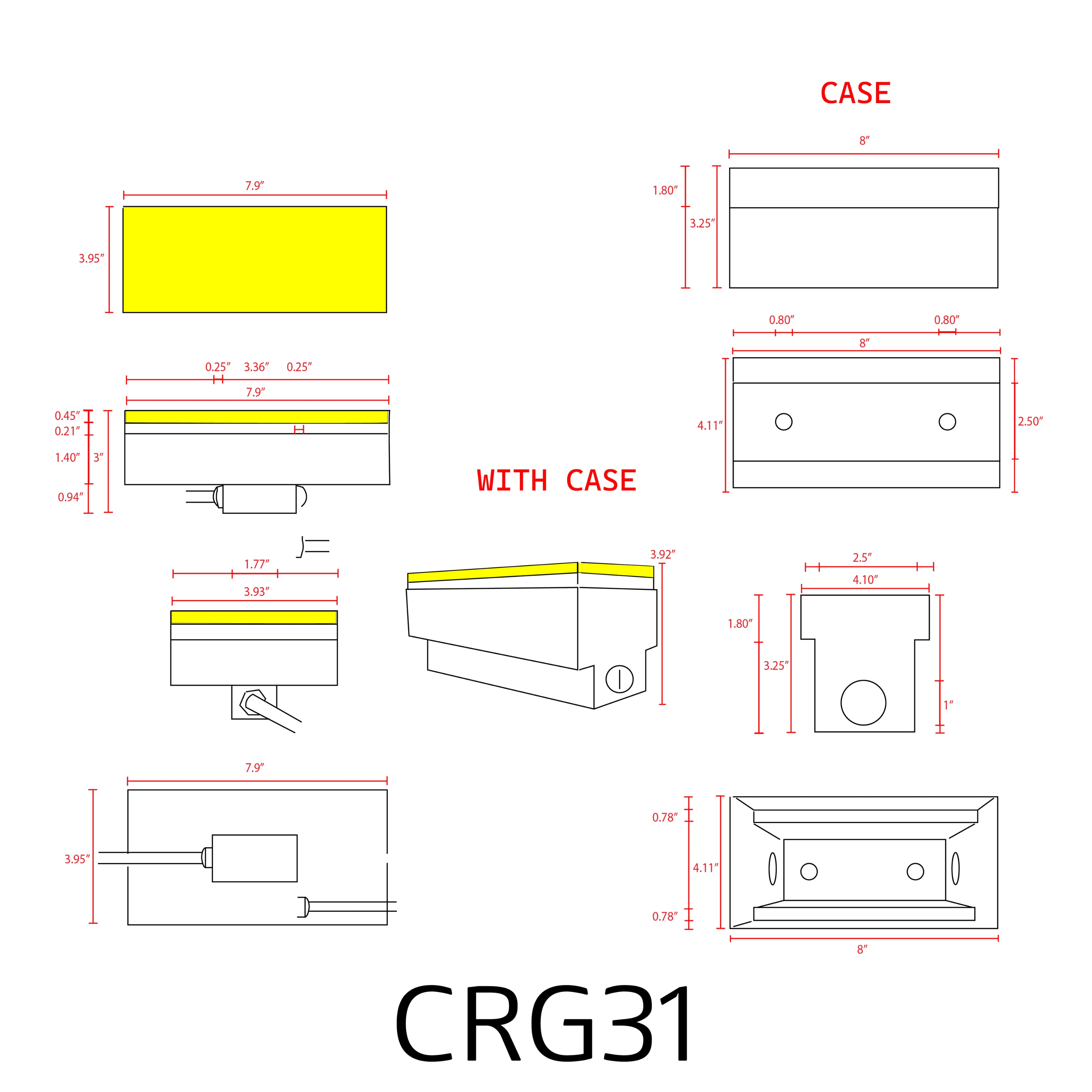 CRG31 Low Voltage In-Ground RGB & Warm White LED Brick Paver Light - IP67 Waterproof Landscape Lighting for Driveway, Walkway & Garden Path