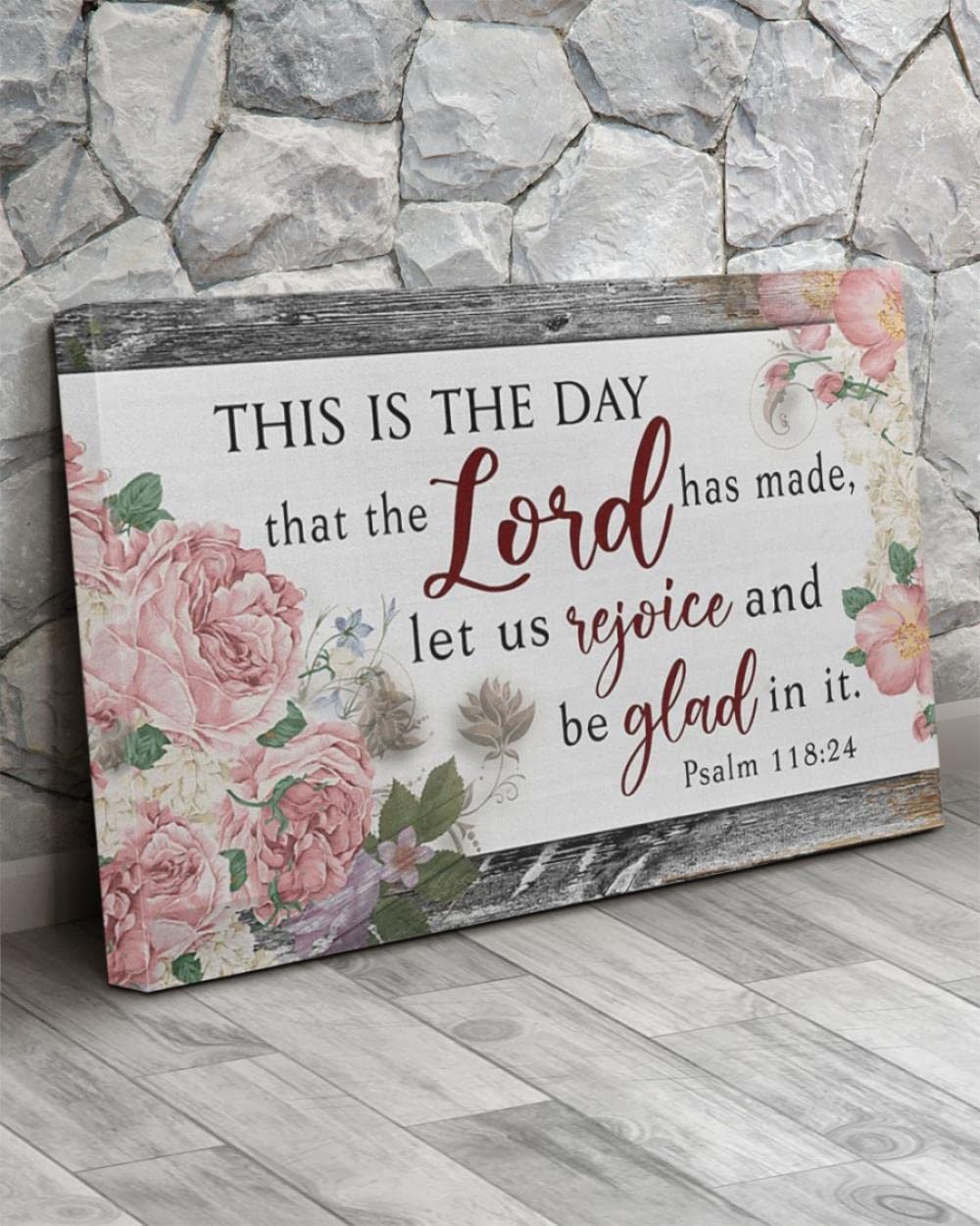 Jesus Wall Art - 'This Is The Day The Lord Has Made' Inspirational Christian Canvas Print for Home & Church Decor | Meaningful Religious Gift Idea