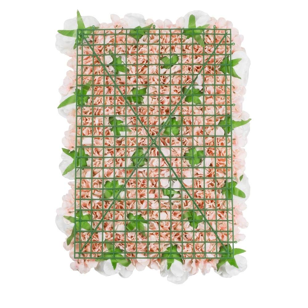 Elegant Silk Rose Wall Panel - Cream & Pink (16x24