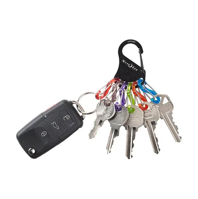Nite Ize Key Rack - Wall Mounted Key Holder Organizer with Hooks for Home, Office & Entryway - Durable Key Storage Solution for Keys, Lanyards & Accessories