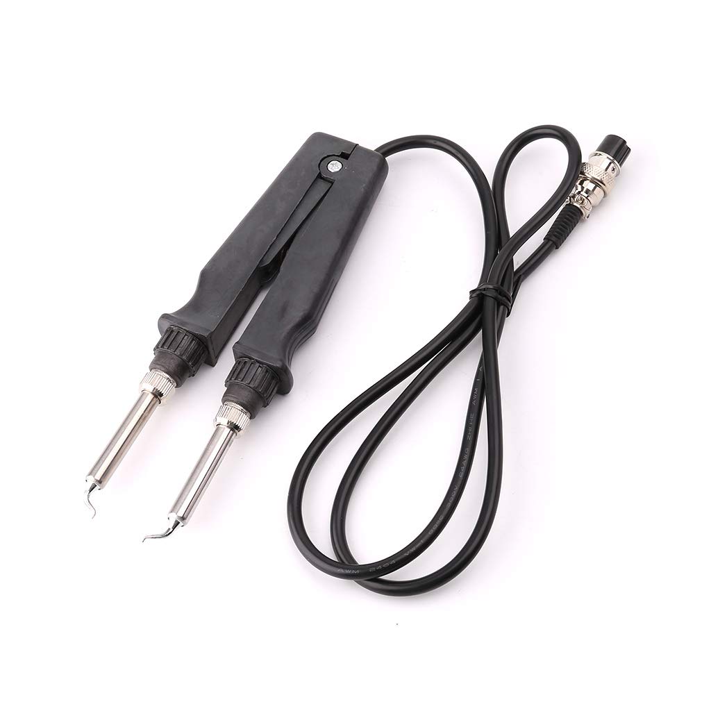 Tegongse 902 ESD SMD Double Soldering Iron Tweezer with Clip Heating Plier - Professional Welding Tool & Solder Iron Accessory for Electronics Repair, PCB Work, and DIY Projects