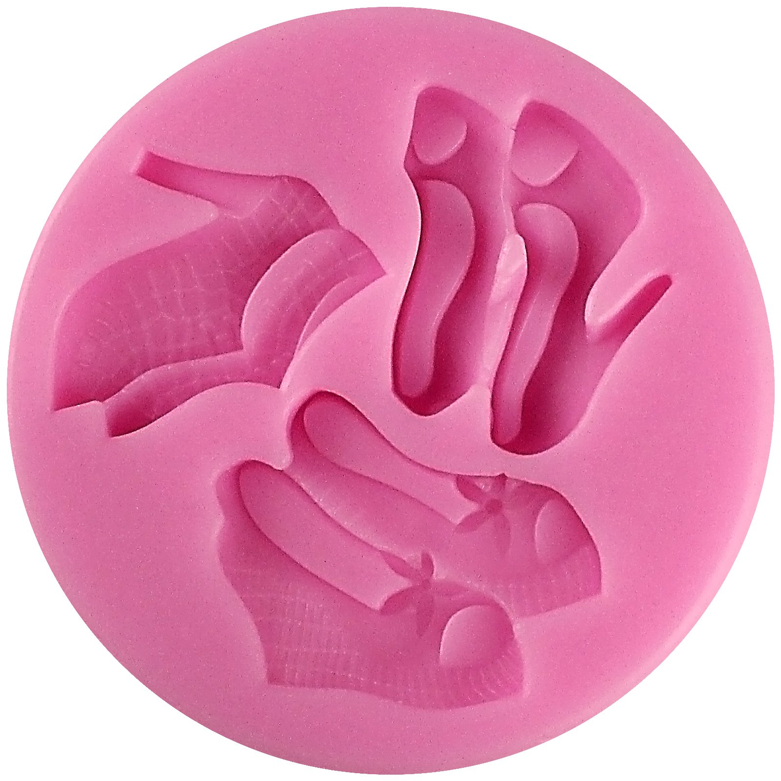 Premium Silicone High Heel Shoe Mold for Cake Decorating - Perfect for Fondant, Gum Paste, Resin, Polymer Clay, Wax, Soap & Candle Making - DIY Craft Projects for Wedding, Birthday & Party Dessert Toppers