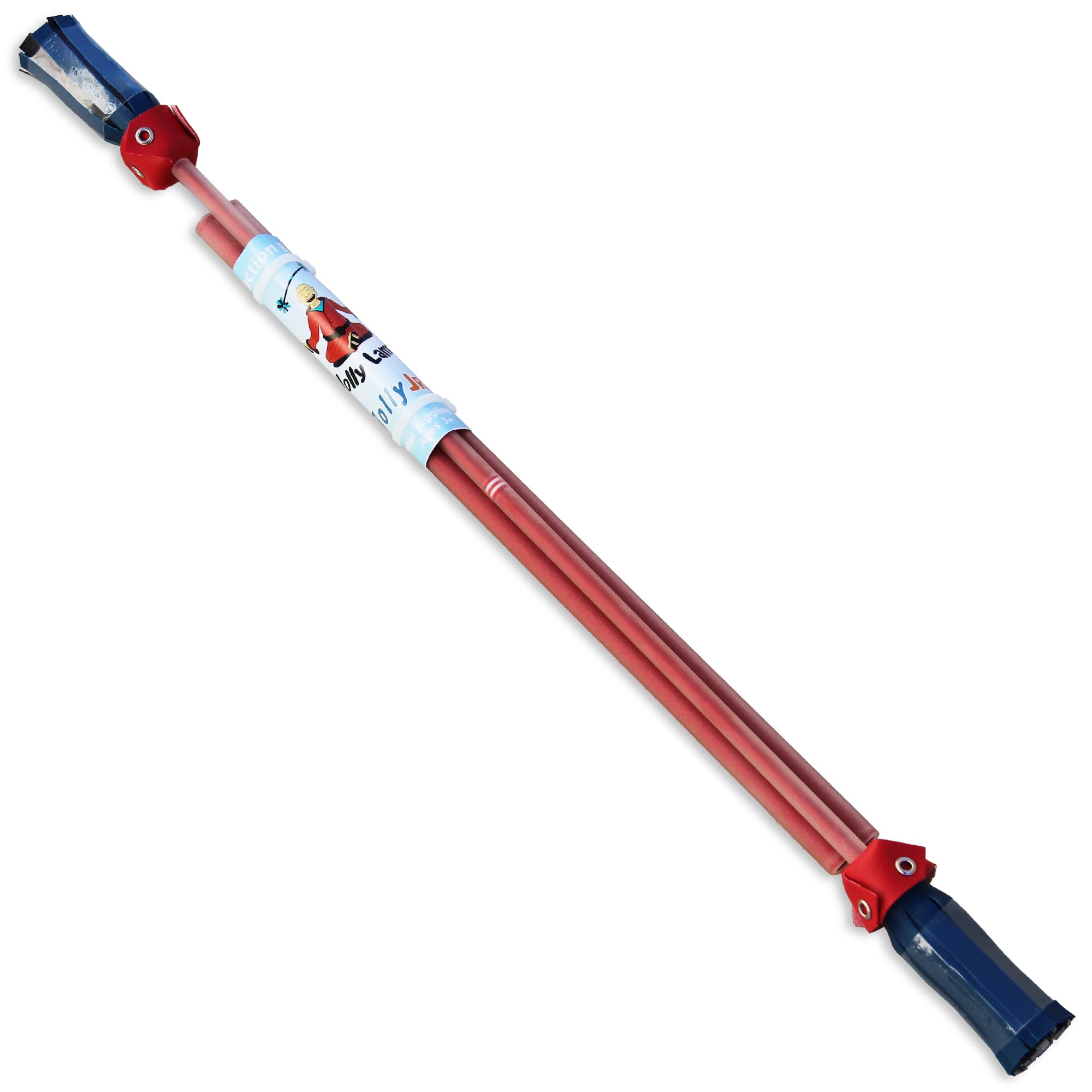 Red Jolly JRS Beginner Juggling Flower Sticks - Easy to Learn Juggling Toys for Kids & Adults - Perfect for Circus Training, Party Entertainment & Stress Relief