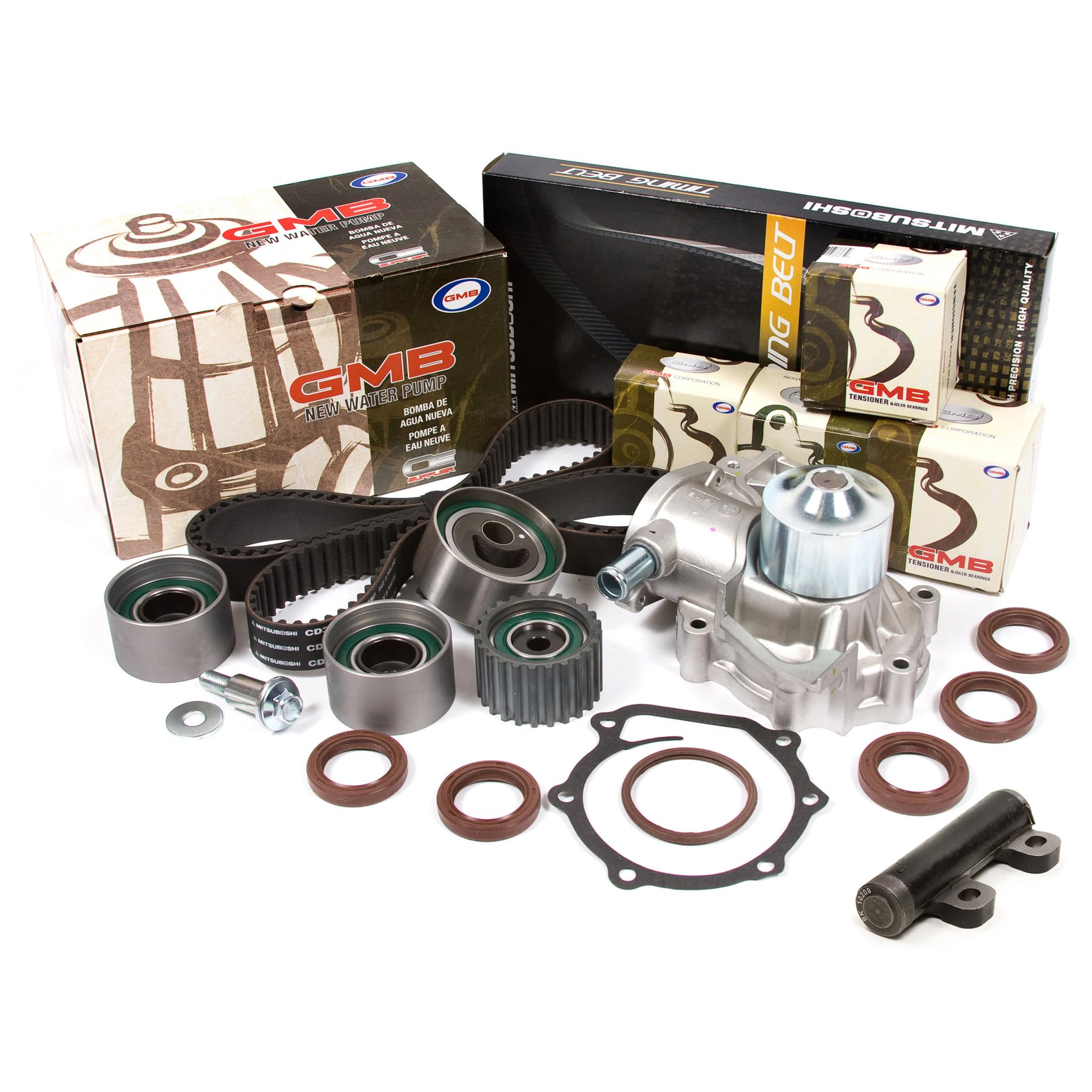 GMB Timing Belt Kit with Tensioner & Water Pump for 1996-1997 Subaru Legacy 2.5L EJ25 Engine - Complete Replacement Kit for Smooth Engine Performance