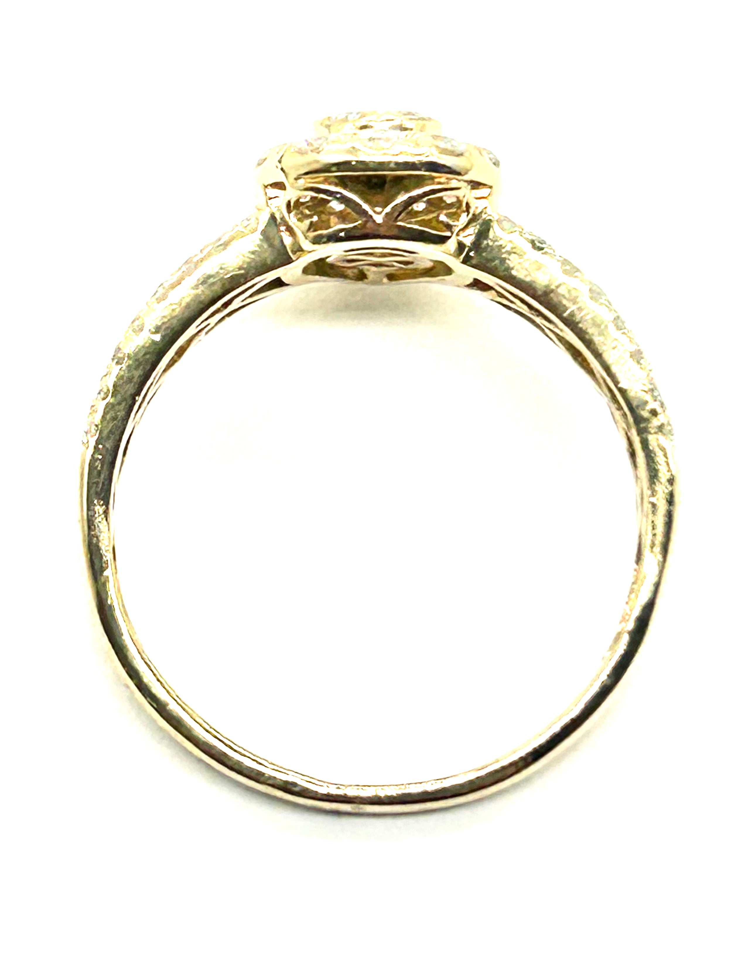 Elegant Women's Diamond Pear Halo Ring - 14K White Gold Engagement & Wedding Jewelry for Special Occasions