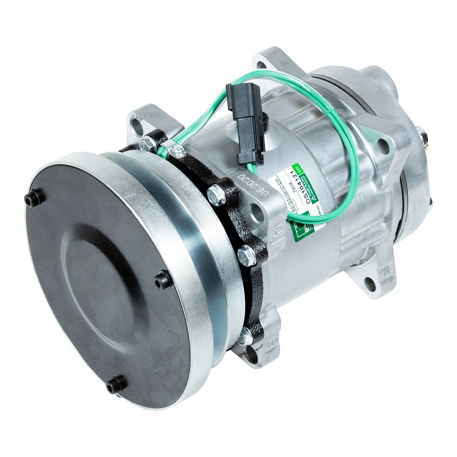 New A/C Compressor for Caterpillar Loader 980H - OEM Replacement Part 3E1906 - Heavy Duty Cooling for Construction Equipment