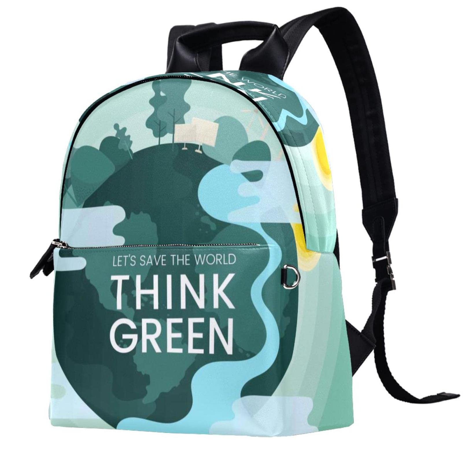Eco-Friendly PU Leather Backpack for Women - Vintage 14.5