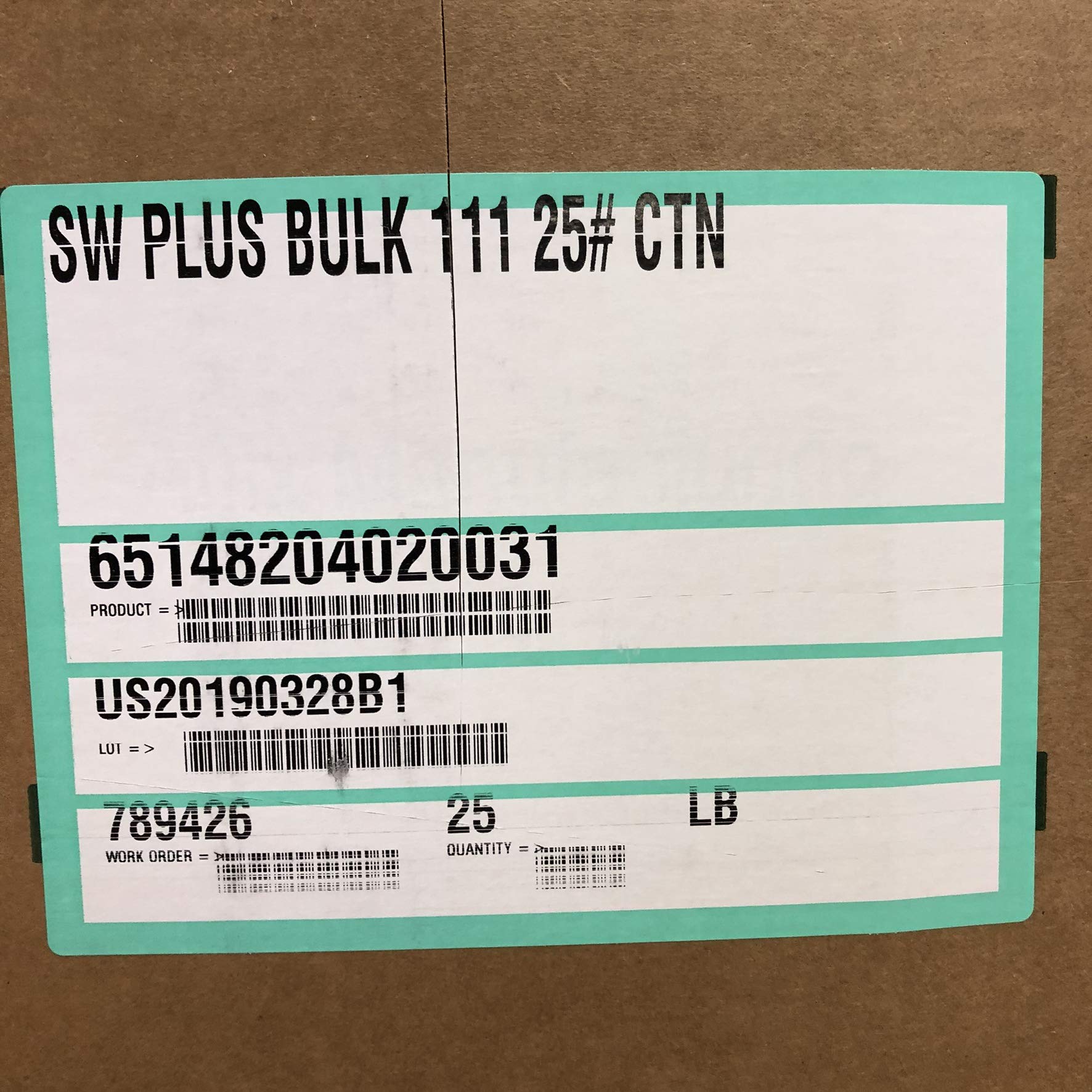 Morgan Thermal Ceramics Superwool Plus Bulk 111 High-Temperature Insulation Fiber - 2200°F Rated, Lubricated, 25lb Carton (FSPL25) for Industrial Furnaces, Kilns & Heat Treatment Applications
