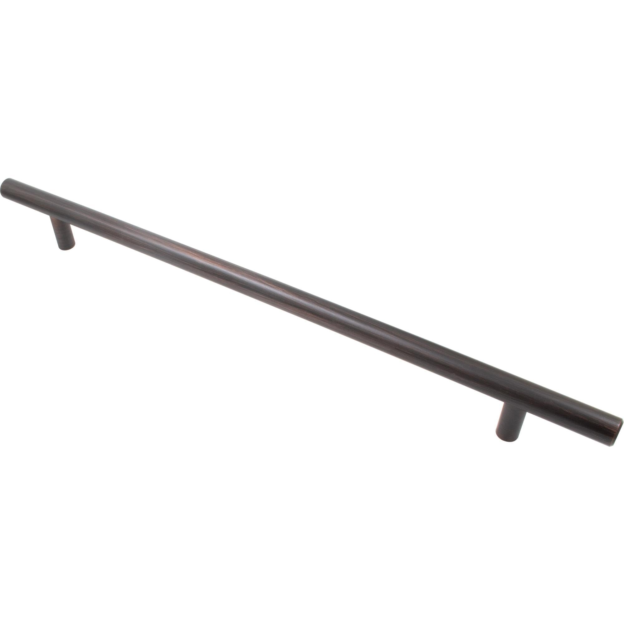 Vintage Bronze Bar Cabinet Pull - 256mm Center to Center, 336mm Overall Length - Elegant Hardware for Kitchen Cabinets, Dressers & Furniture Drawers
