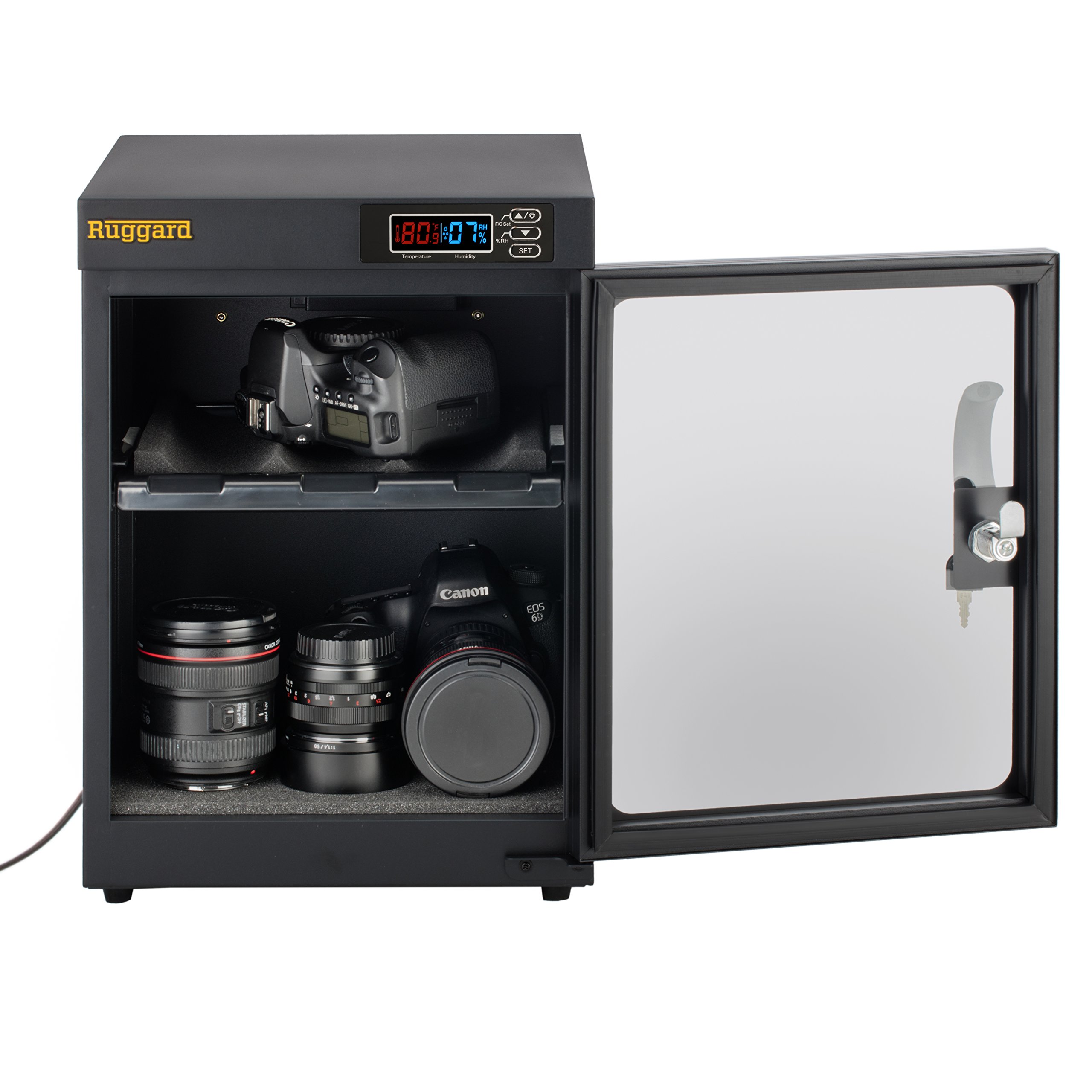 Ruggard 30L Electronic Dry Cabinet - Humidity Control for Camera, Lens & Electronics Storage - Perfect for Photography, Electronics & Moisture-Sensitive Items