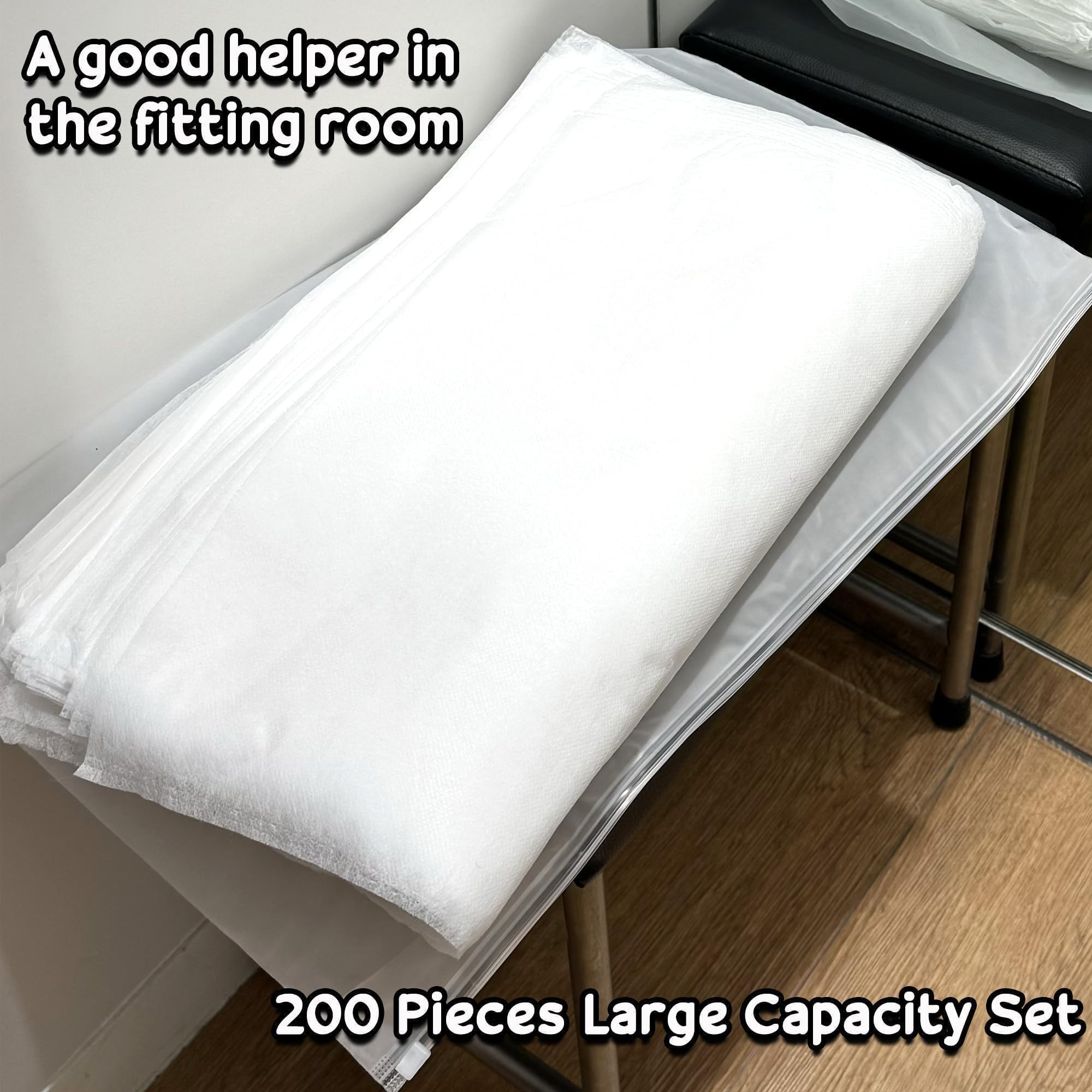 100 Pack Disposable Makeup Protector Hoods - Lightweight & Crystal Clear Face Shields for Hair & Makeup Protection - Perfect for Salons, Bridal Makeup & DIY Beauty at Home